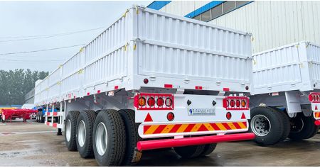 3 Axle Drop Side Trailer will be Sent to Mauritius