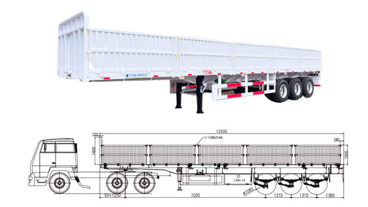 3 Axle Drop Side Trailer for Sale in Mauritius