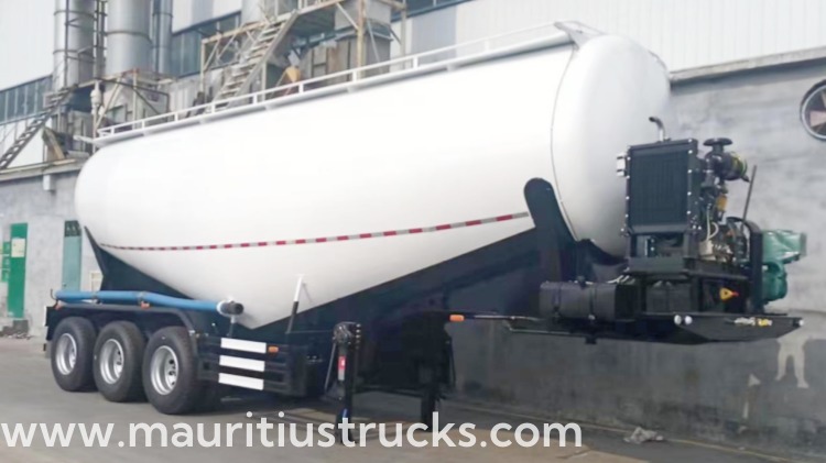 3 Axle 35 CBM Dry Bulk Cement Tanker Will Be Sent to Mauritius