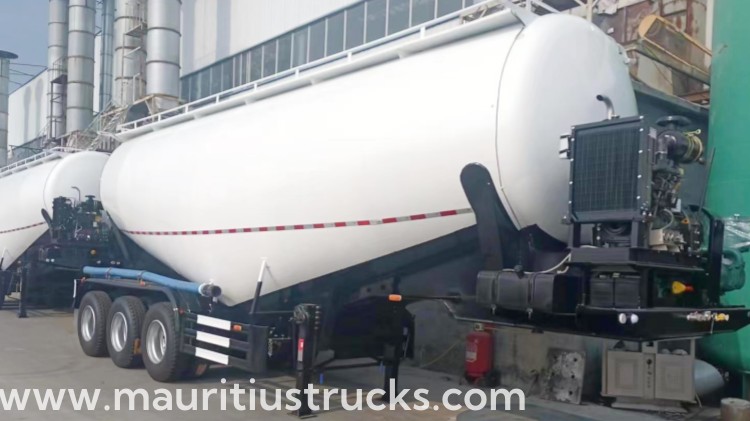 3 Axle 35 CBM Dry Bulk Cement Tanker Will Be Sent to Mauritius