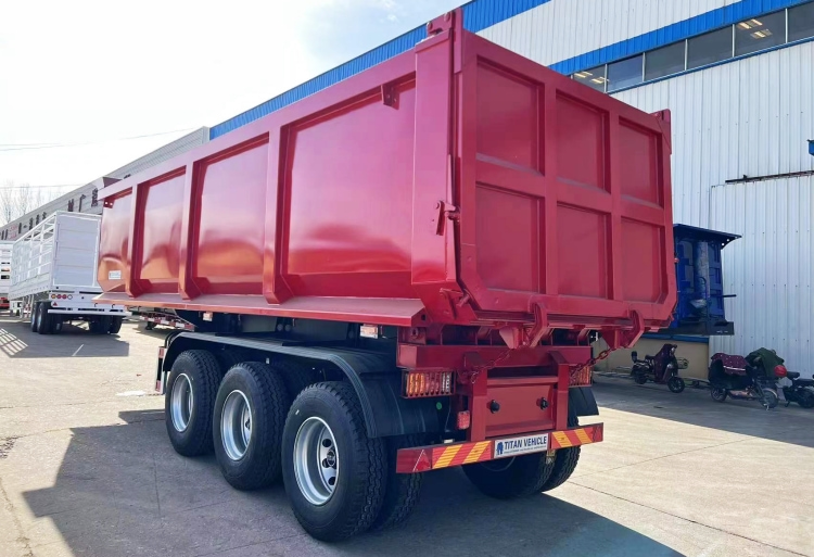 End Dump Trailer for Sale in Mauritius | Hydraulic Dump Trailer | 50t Dump Semi Trailer