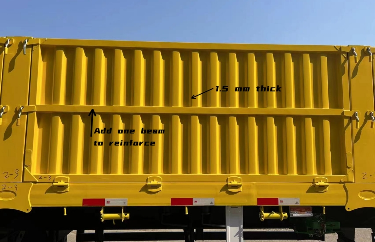 40 Ton Bulk Cargo Semi High Sided Drop Side Trailers for Sale in Mauritius