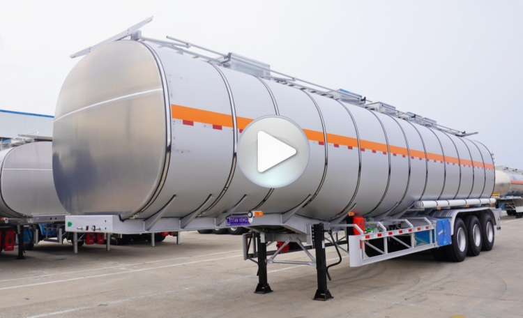 Palm Oil Tanker Trailer for Sale in Mauritius | Stainless Steel Tanker Trailer for Sale