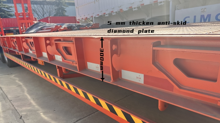 Low Loader Trailer for Sale in Mauritius | 4 Axle Low Bed Truck | CIMC Trailers