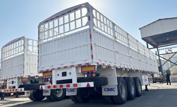 Fence Trailer for Sale in Mauritius | Fence Cargo Semi Trailer | Semi Trailer with Fence