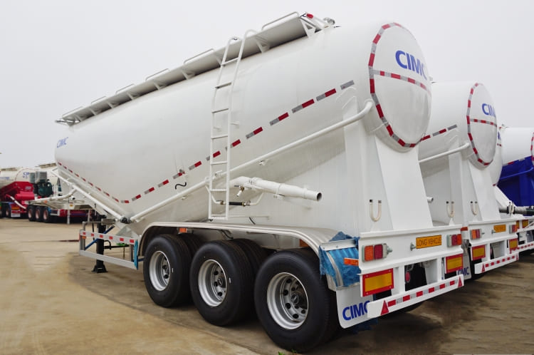 Cement Tanker Trailer for Sale in Mauritius | Bulk Cement Semi Trailer | CIMC Tank