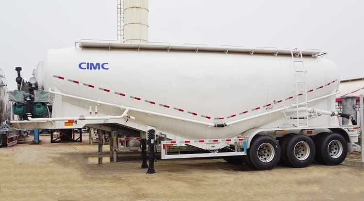 Cement Tanker Trailer for Sale in Mauritius | Bulk Cement Semi Trailer | CIMC Tank