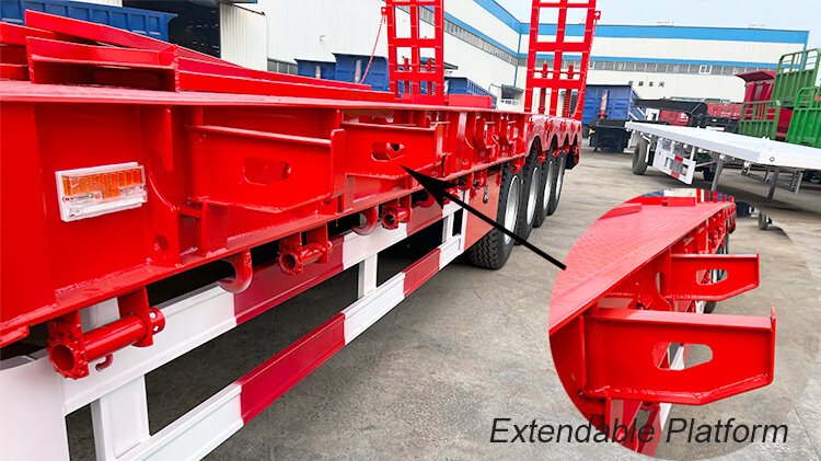100 Ton 4 Axle Low Bed Trailer for Sale in Mauritius