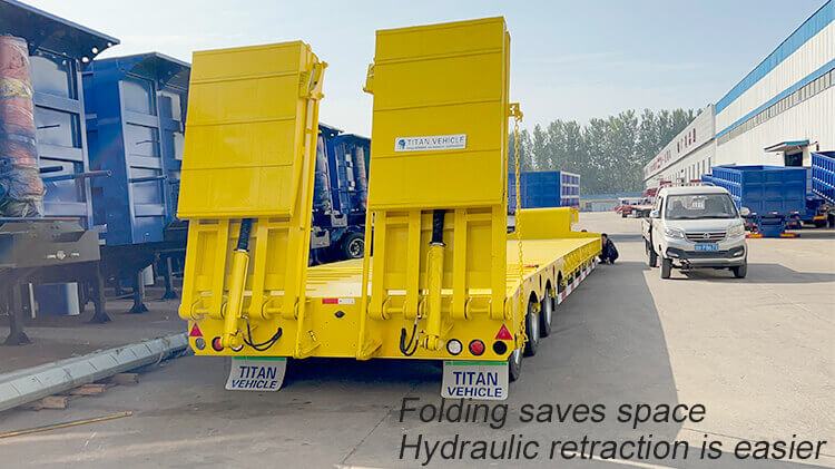 Tri Axle Low Bed Trailer Truck - Low Bed Trailer Price in Mauritius