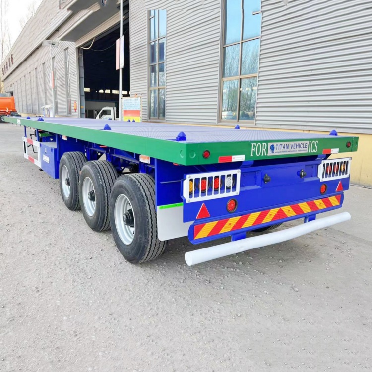 Single Tire 40 Ft Flatbed Trailer
